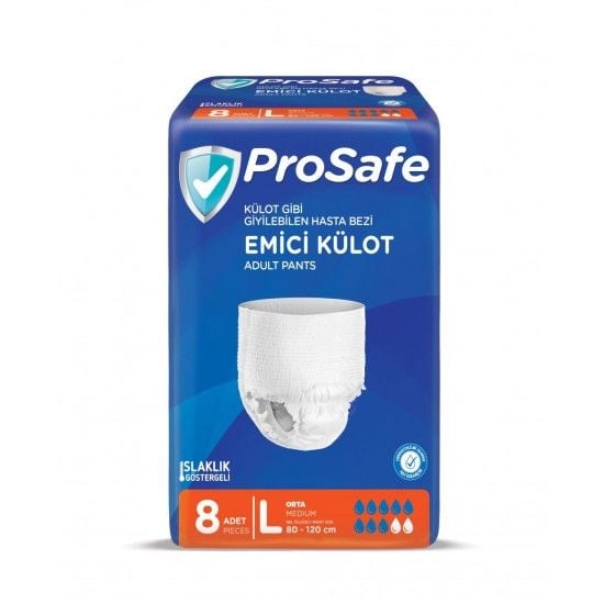 Prosafe Külotlu Hasta Bezi Large 8li