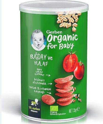 Gerber Organic For Baby Buğday Ve Yulaf 35gr