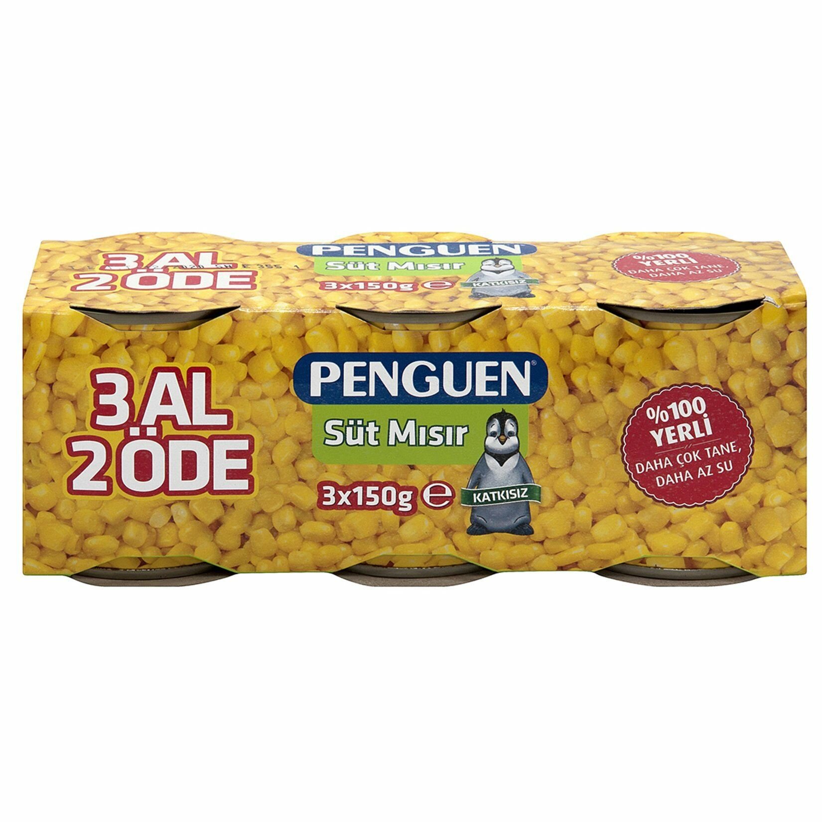 Penguen Süt Mısır Konserve 3*150 gr