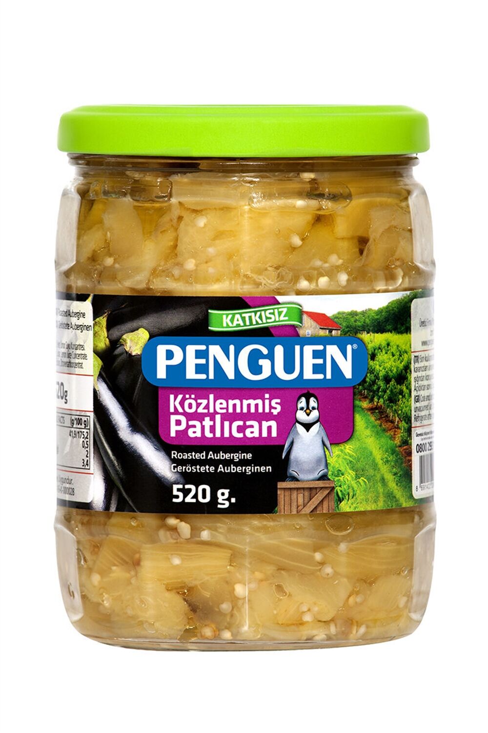 Penguen Közlenmiş Patlıcan 520gr cam