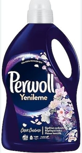 Perwoll Sıvı Deterjan Yenileme Çiçek Cazibesi Siyahlar, Koyu Renkli Giysiler İçin 1320ml