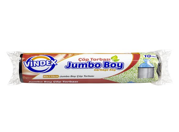 Vindex Çöp Torbası Jumbo Boy 10 Adet