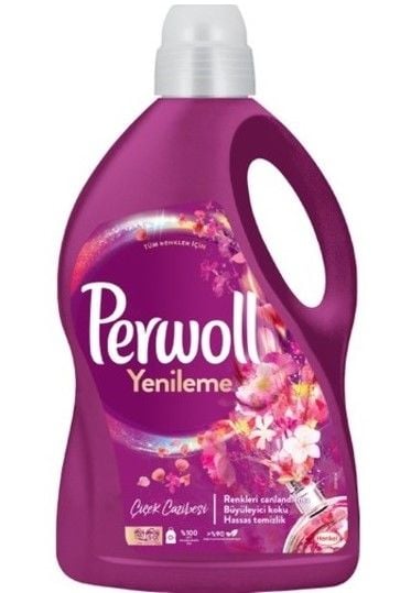 Perwoll Sıvı Deterjan Yenileme Çiçek Cazibesi Tüm Renkli Giysiler İçin 2750ml