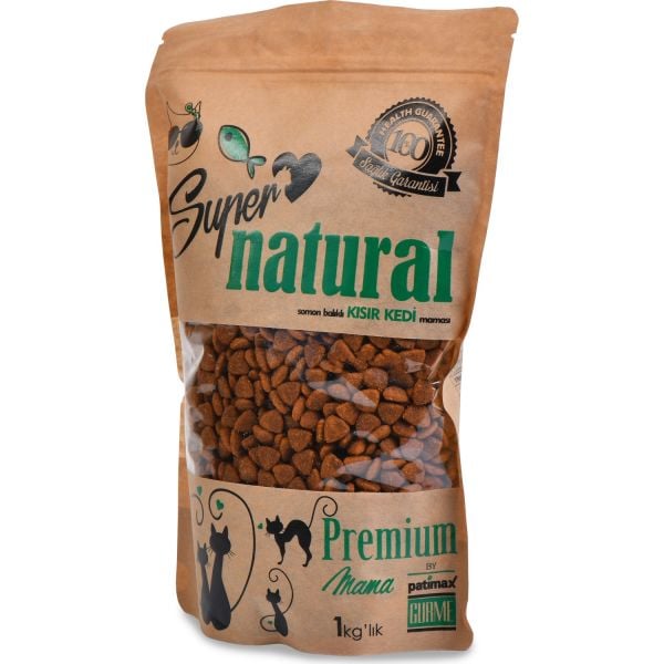 Super Natural Somon Balıklı Kısır Kedi Maması 1000gr