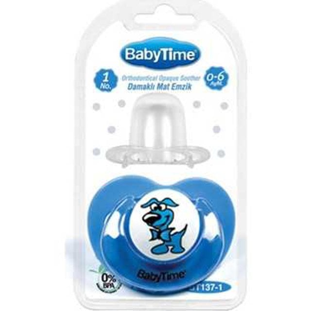 BabyTime Damaklı Mat Emzik 0-6 Ay  BT137-1