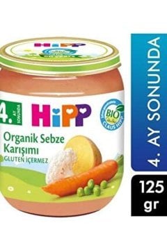 Hipp Organik Sebze Karışımı 125gr cam