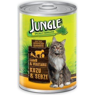 Jungle Konserve Kedi Maması Kuzu&Sebze 415gr