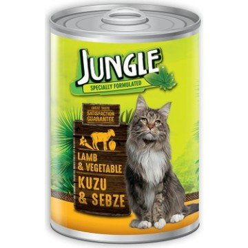 Jungle Konserve Kedi Maması Kuzu&Sebze 415gr