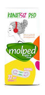 Molped Light Free Kanatsız Ped Normal 22