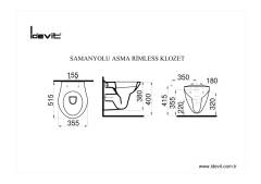 İdevit Samanyolu Asma Klozet+Normal Kapak