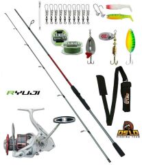 Ryuji Raptor 4000 Oslo Big Bass 240cm 10-40gr Turna Spin Olta Seti