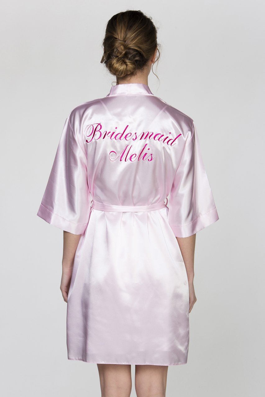 Bridesmaid Açık Pembe Sabahlık