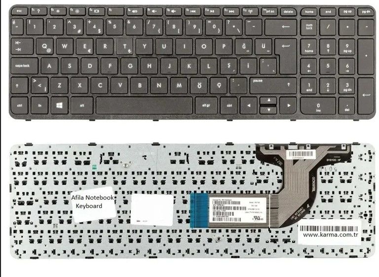 Hp PAVILION 15-P 15P 17F 17-F serisi siyah renk klavye
