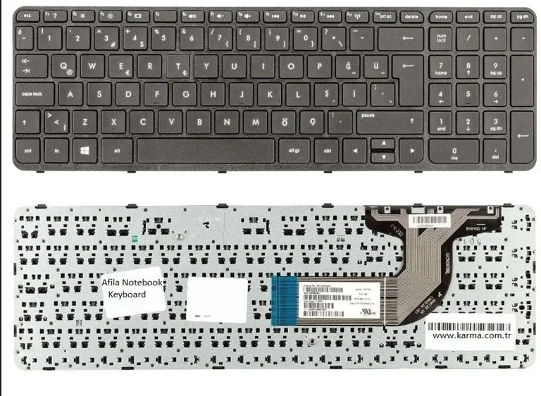 Hp PAVILION 15-P 15P 17F 17-F serisi siyah renk klavye