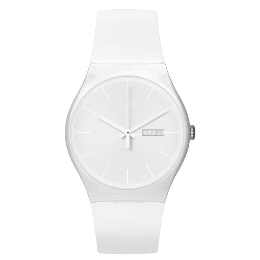 Swatch White Rebel Again Unisex Kol Saati SO29W704  (SO29W704-S14 )
