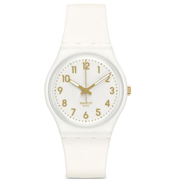 Swatch GW164 Beyaz Plastik Silikon Kadın Kol Saati