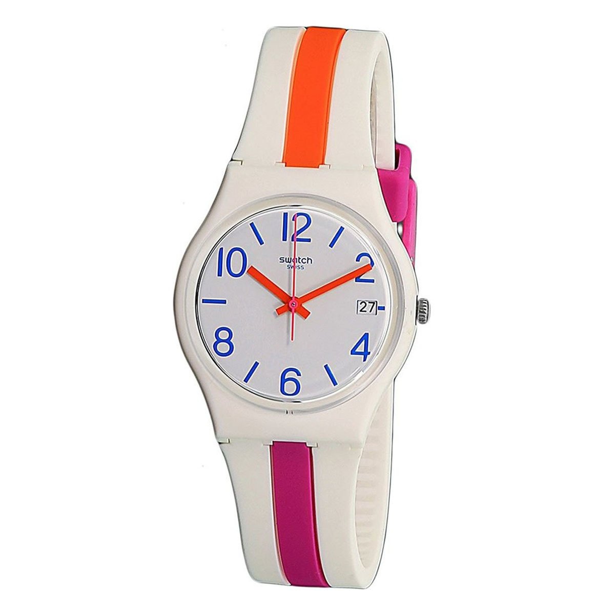 Swatch GW408 Renkli Plastik Silikon Kol Saati