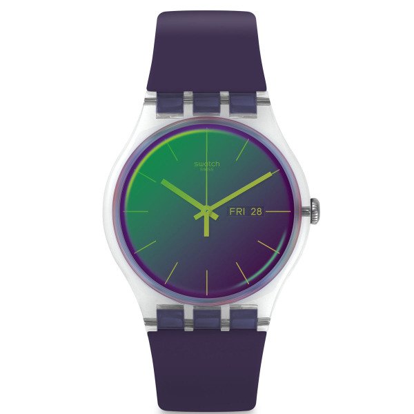 Swatch SUOK712 ( SO29K703) Polapurple Mor Plastik Silikon Kol Saati