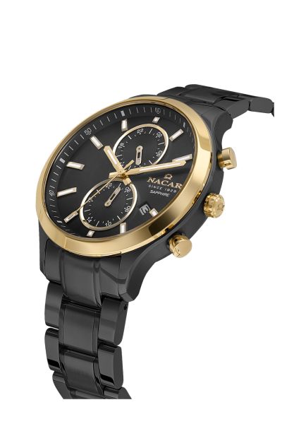 Nacar NC33-298316G-BBCM Safir Erkek Kol Saati