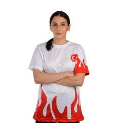 ALEVLİ MİLLİ TAKIM T-SHIRT (TİŞÖRT) BEYAZ SIFIR YAKA