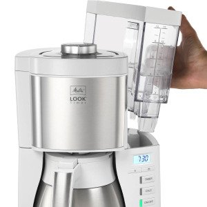 Melitta Look V Therm Tımer (Termoslu & Zaman Ayarlı) Filtre Kahve Makinesi Beyaz