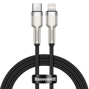 Baseus Cafule Metal 20W 1 Metre Type-C to Lightning Kablo