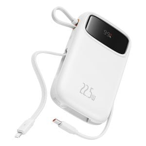 Baseus Q Pow 2 Dijital Ekranlı 22.5W 10.000 mAh Dual Kablolu Powerbank