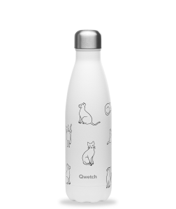 Qwetch QD3373 Isı Yalıtımlı 500ml Termos - Kedi Desenli