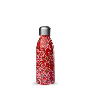 Qwetch QD7004 Kiraz Çiçeği Desenli 500ml Su Şişesi - Kırmızı
