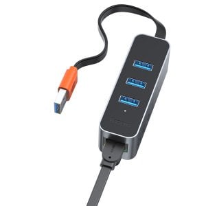 Baseus Steel Cannon USB Ax3  + RJ45  Hub