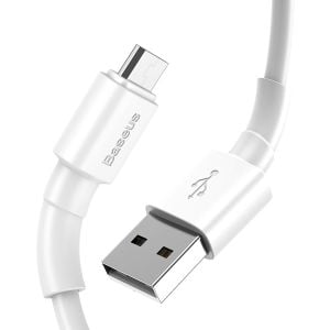 Baseus Mini White 2.4A 100 cm Micro USB Şarj Kablosu