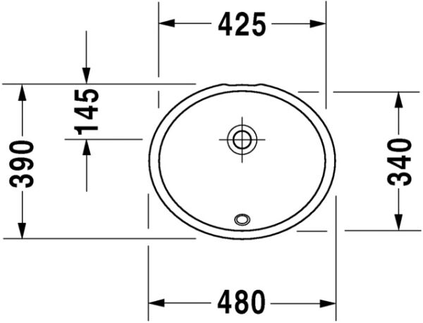 DURAVIT KATJA LAVABO 46 CM CAP 0481460000