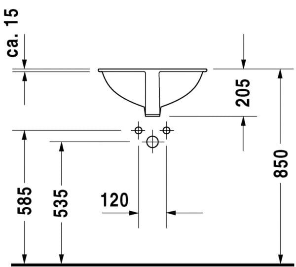 DURAVIT KATJA LAVABO 46 CM CAP 0481460000