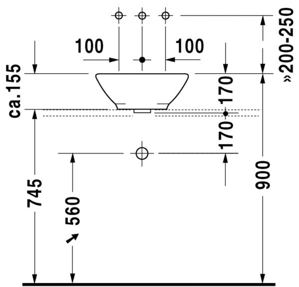 DURAVIT BACINO CANAK LAVABO 420 MM CAP 0325420000