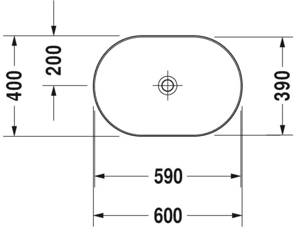 DURAVIT LUV CANAK LAVABO TASLANMIS 600x400 MM 0379600000