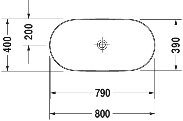 DURAVIT LUV CANAK LAVABO TASLANMIS 800x400 MM 0379800000