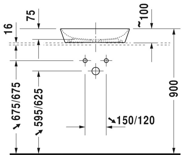 DURAVIT CAPE COD CANAK LAVABO 500 MM 2339500000