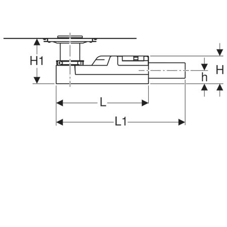 GEBERIT UNIVERSAL YER SUZGECI SIFON SETI MIN. 65 MM YUKSEKLIK 154.052.00.1