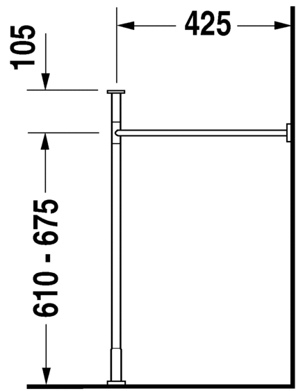 DURAVIT VERO METAL LAVABO KONSOLU 0030671000