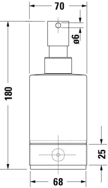 DURAVIT KARREE SIVI SABUNLUK BUZLU CAM KROM 0099541000