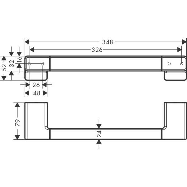 HANSGROHE ADDSTOIS TUTAMAK 34.8 CM SATIN BEYAZ 41744700