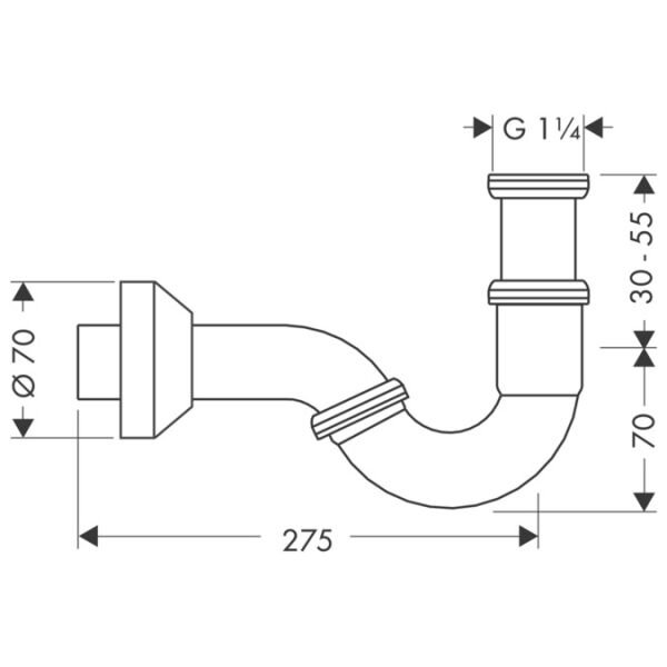 HANSGROHE UNIVERSAL SİFON BİDE 55237000