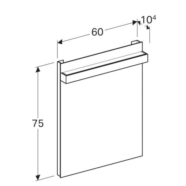 GEBERIT ICON AYNA AYDINLATMALI 60CM 840760000