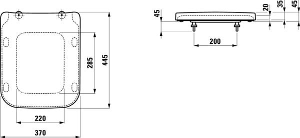 LAUFEN PRO S KLOZET KAPAGI AMORTISORLU H8919610000001