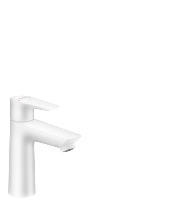 HANSGROHE TALIS E TEK KOLLU LAVABO BATARYASI 110MM KUMANDALI MAT BEYAZ 71710700