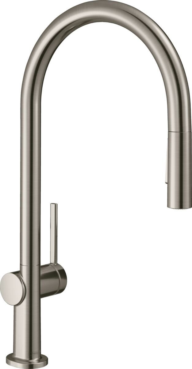 HANSGROHE TALIS M54 EVIYE BATARYASI TEK KOLLU 210,SURGULU SPREY 2JET P.CELIK 72800800