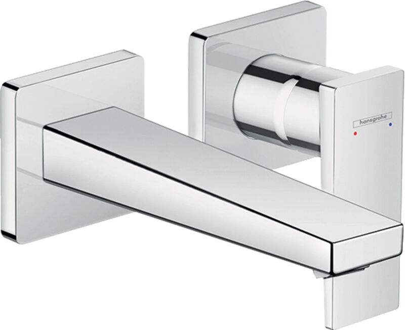 HANSGROHE METROPOL TEK KOLLU LAVABO BATARYASI CUBUK VOLAN 16.5CM GAGA KROM 32525000