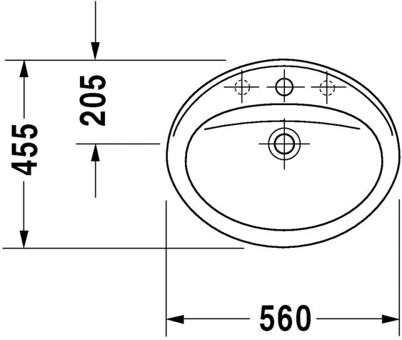 DURAVIT DURAPLAST DURAPLAST TEZGAH ÜZERİ LAV 56 CM  0472560000