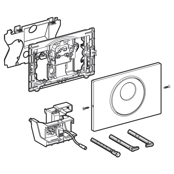 GEBERIT SIGMA FOTOSELLI KAPAK MANUEL OZELLIK ELEKTRIKLI P.CELIK 115.890.SN.5