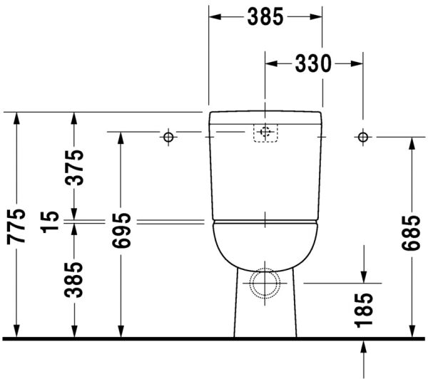 DURAVIT D-CODE TAKIM KLOZET (REZERVUAR VE KAPAK HARIC) 21183900752